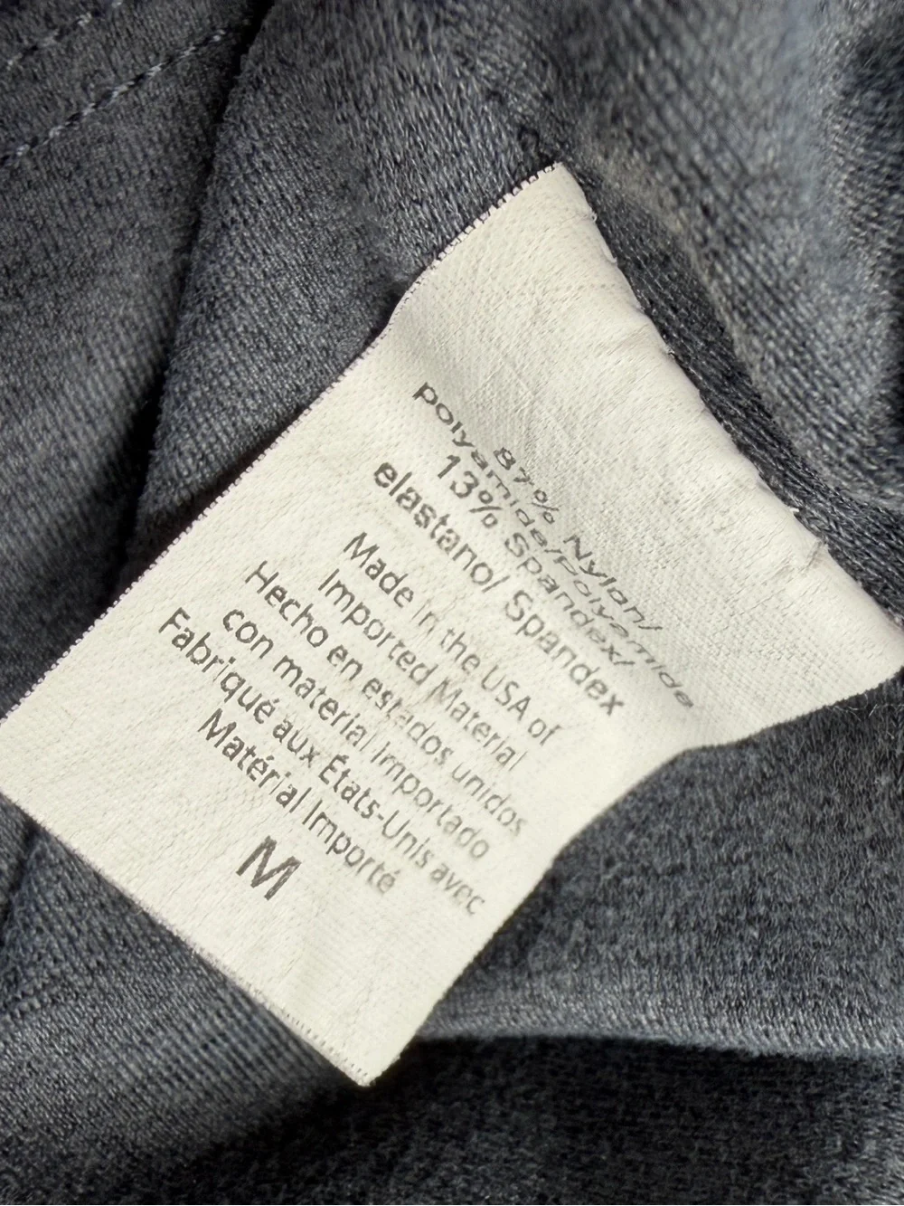 Pure Barre x Beyond Yoga High Waisted Charcoal Leggings Buttery Soft Medium Fit